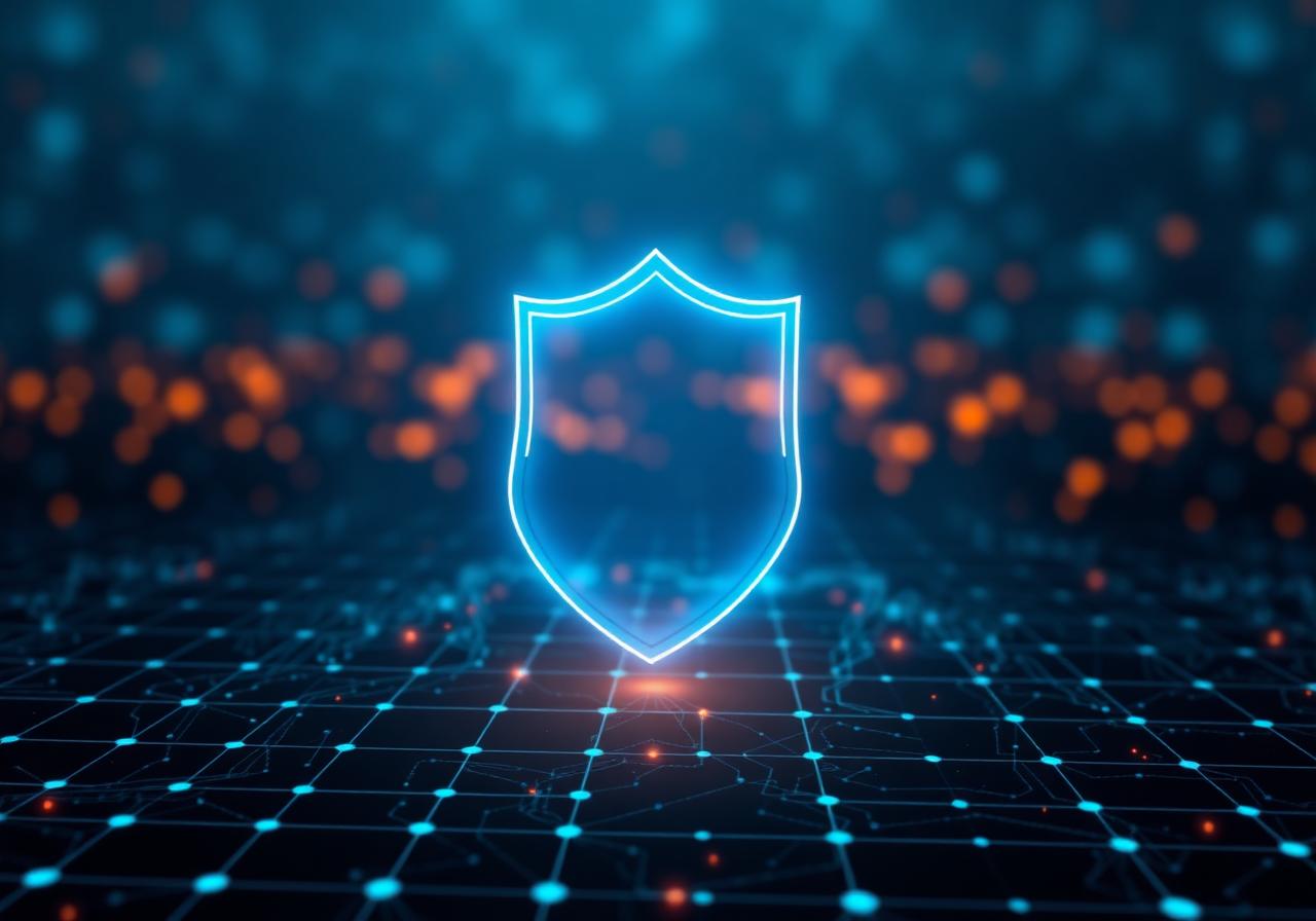 Securepoint UTM-Firewall: digitale Schutzschild-Visualisierung für IT-Sicherheit im Mittelstand